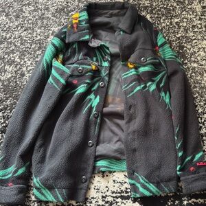 Nike Black and Green Patterned Jacket